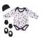 Comfortable Cotton Baby Romper with Button Closure Featuring Infant Bodysuit Cap Mittens and Booties Manufacturers, Suppliers, Exporters, Importers in Faisalabad