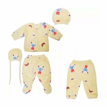 Cotton Newborn Baby Bodysuit in Multicolor with Button Closure Featuring Modern Cartoon Style Manufacturers, Suppliers, Exporters, Importers in Faisalabad