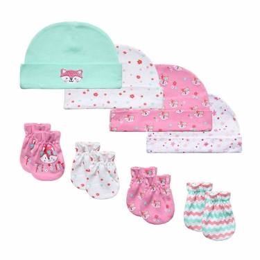 Stylish Polyester Beanie for Babies with Booties Set and Custom Printed or Embroidered Designs Manufacturers, Suppliers, Exporters, Importers in Faisalabad